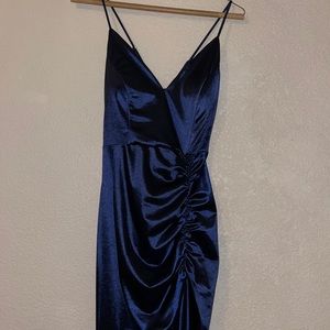 Windsor Abigail Ruched Satin Mermaid Dress